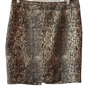 Snake Print shimmery Mini Skirt by Worthington size 6